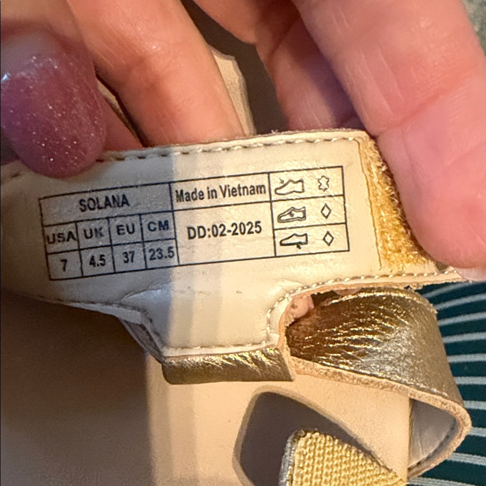 Vionic Solana Gold Metallic Platform Sandals Orth… - image 3